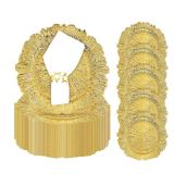 Rudrbe Gold Charger Plates 12.6