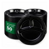 Restaurantware 10.4 3-Comp Plates