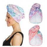 Turbie Twist 2pk Hair Towel X Large Mermaid