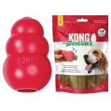 KONG Classic Toy  Ziggies Treats Combo L