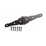Everbilt 4 In. Black Heavy Duty Strap Hinge