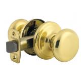 Kwikset Juno Passage Door Knob Polished Brass