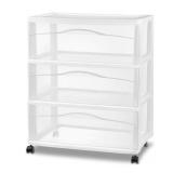 Brightroom 3 Drawer Wide Storage Cart
