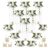 Daifunli 6-Set 20 Clear Acrylic Vase Stand