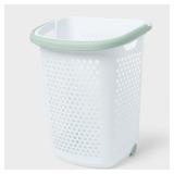 Brightroom White Rolling Hamper