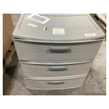 brightroom 3-Drawer Storage Tower Gray