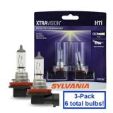 SYLVANIA H11 XtraVision Halogen Bulb 3PK