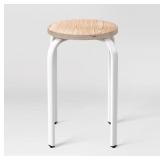 Room Essentials White Stacking Stool 18in