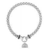 Nine West Silver Crystal Stretch Bracelet One Size