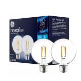 GE LED G25 60W Light Bulbs 2 Pack