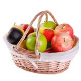 Vintiquewise Wicker Picnic Basket 13in