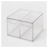 Brightroom 2 Drawer Storage Clear