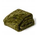 Minky Couture Hugs Blanket Travel Camp Green