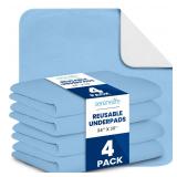 SereneLife 4-Pack Underpads 34x36in