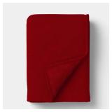 Threshold Red Gauze Throw