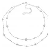 Chaps Womens Double Strand Necklace