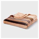 Threshold FullQueen Khaki Microplush Blanket