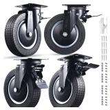 TOO TCO 8 Swivel Locking Casters Set of 4