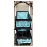 Collapsible Rolling Utility Cart