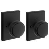 Matte Black BedBath Rectangle Door Knob