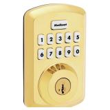 Kwikset SmartCode Electronic Deadbolt Brass