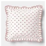 Threshold Val. Square Heart Dot Pillow