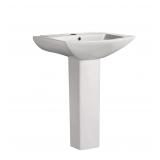 Swiss Madison 24.2 Glossy White Pedestal Sink
