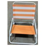 Sun  Sky OrangeWhite Beach Chair
