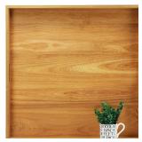 MAGIGO 26x26 Teak Wood Ottoman Tray