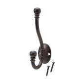 Everbilt 2-38 Oil-Rubbed Bronze Coat Hook