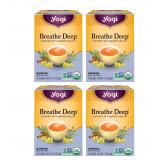 Yogi Breathe Deep Tea 64 Ct 4 Pk