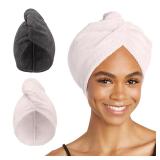 Turbie Twist Lg Hair Towel 2-Pk