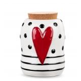 DEMDACO Heart Cookie Jar Medium 6.5x4.5