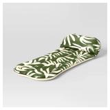 Sun Squad Palm Pool Lounger 71in Green