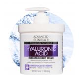 Advanced Clinicals Hyaluronic Acid Body Cream 16oz