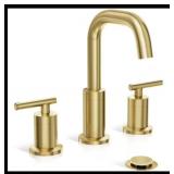 Widespread Bathroom Faucet Brushed Gold