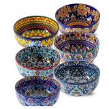 glowworm Ceramic Cereal Bowls 26oz Set 6