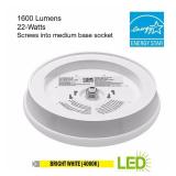 Commercial Electric 11 in LED Flush Mount Light