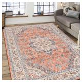 FlyDOIT Orange 5x8 Area Rug