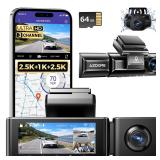 AZDOME M550 3-Channel 4K Dash Cam