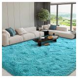 FinRec Home Blue 8x10 Area Rug