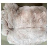 C. Catherine Faux Fur Throw Blanket
