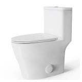 3 in. 1-Piece Elongated Dual Flush Toilet