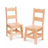 Melissa  Doug Wood Chairs 2 11in Seat