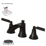 in. Widespread Double-Handle Bathroom Faucet