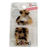 SCUNCI Hair Clips 3.5 CM Tortoise