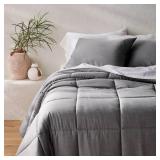 Casaluna FullQueen Comforter Set Dark Gray