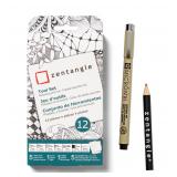 SAKURA Zentangle Tiles 3.5 White 12 Pc