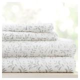 Linen Market Twin 3PC Sheet Set Gray Vines
