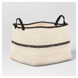 Threshold Rectangle Braided Sewing Basket